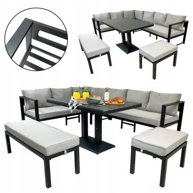 Комплект садовой мебели Kontrast GLOBO Серый 5.05.14164 фото - 2