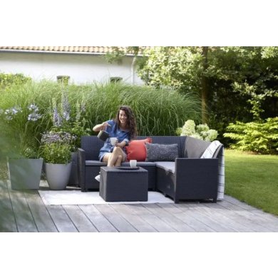 Комплект садових меблів Keter CLAIRE 5 Графіт 253077 фото - 2