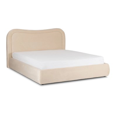 Ліжко Mebel Elit HAGA Welur 160x200 см Кремовий ME.HAGA/160/KR/V/LOZZPOJ фото - 4