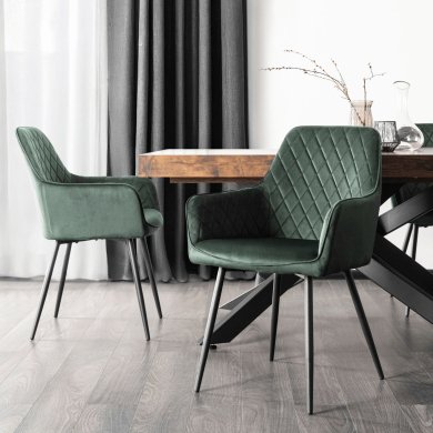 Обідній стілець Mebel Elit BRESSO Welur Зелений ME.BRESSO/Z/CZ/V/K фото - 5