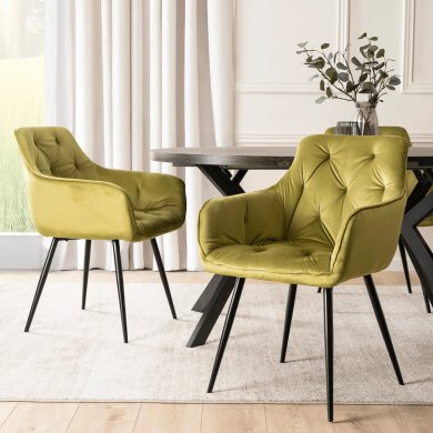 Обеденный стул Mebel Elit MODESTO Welur Фисташковый ME.MODESTO/CU/CZ/V/K фото - 5