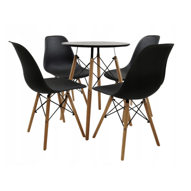 Обідній стіл Kontrast MIA Чорний - 15 Обідній стіл Kontrast MIA Чорний 6.06.26055 фото - 15