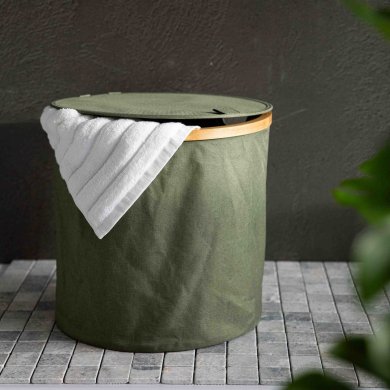 Корзина для белья Homla NELLIE Зеленый - 4 Корзина для белья Homla NELLIE Зеленый 227441 фото - 4