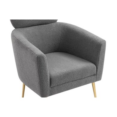 Крісло м'яке Halmar Melisa Сірий V-CH-MELISA-FOT-POPIEL фото - 7