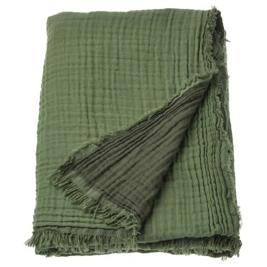 IKEA Плед VALLKRASSING 150х200 см Зелений (ИКЕА ВАЛЛКРАССИНГ) 00570934
