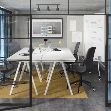 IKEA Офісне крісло LANGFJALL Темно-сірий (ИКЕА ЛАНГФЬЯЛЛ) 29178074 фото - 20