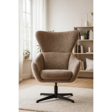 Кресло мягкое поворотное Kontrast FELIX Светло-коричневый 5.01.84045 фото - 8
