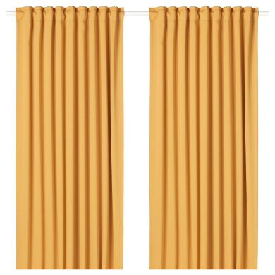 IKEA Шторы MAJGULL 145х300 см 2 шт Желтый (ИКЕА МАЙГУЛЛ) 50417789