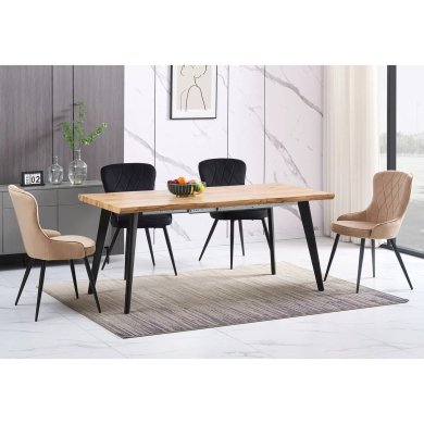 Обеденный стул Signal LOTUS Welur Бежевый LOTUSVCBE фото - 3
