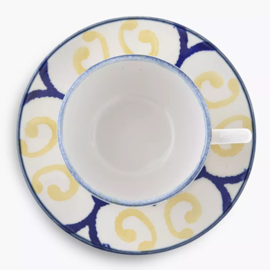 Чашка с блюдцем Duka Andalusia 250 мл | Кремовый / Принт - 2 Чашка с блюдцем Duka Andalusia 250 мл | Кремовый / Принт 1215837 фото - 2