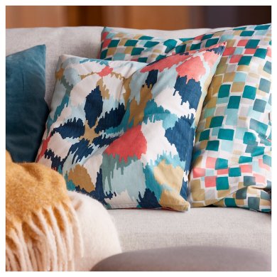 IKEA Декоративная наволочка GAFFELFIBBLA 50х50 см Принт (ИКЕА ГАФФЕЛЬФИББЛА) 40592646 фото - 5