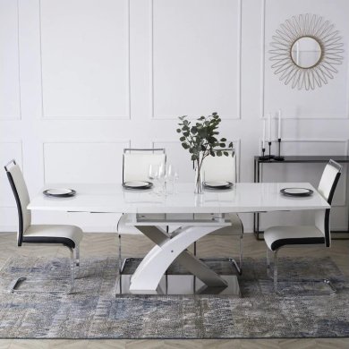 Розкладний обідній стіл Mebel Elit SVEN Білий - 15 Розкладний обідній стіл Mebel Elit SVEN Білий B.SVEN/DC/CZ/S фото - 15