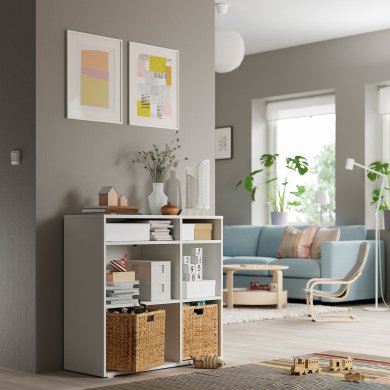 IKEA Стелаж VIHALS Білий (ИКЕА ВИХАЛС) 50483289 фото - 3