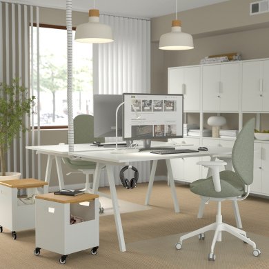 IKEA Офисное кресло HATTEFJALL Светло-зеленый (ИКЕА ХАТТЕФЬЯЛЛЬ) 70532953 фото - 2