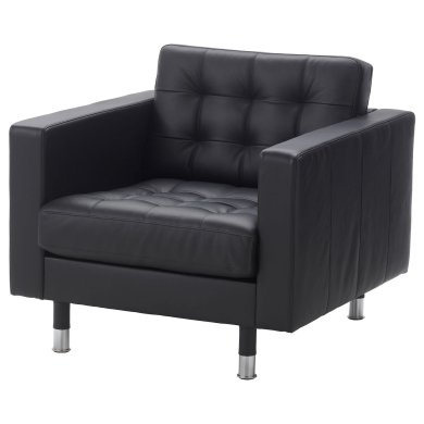 IKEA Кресло мягкое LANDSKRONA Черный (ИКЕА ЛАНДСКРОН) 49031774
