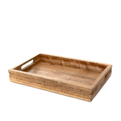 Піднос Homla HAMSA 41x26x6 см Дерево 215415