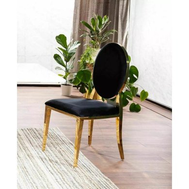Обідній стілець Signal KING Velvet Чорний KINGVZLC фото - 5