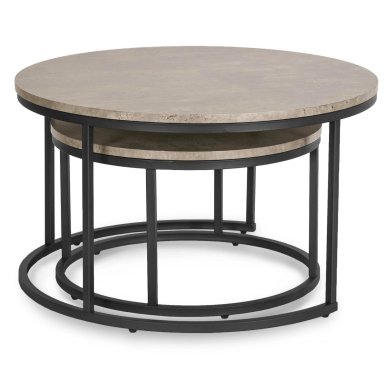 Комплект журнальних столів Mebel Elit ROCKY MAX 2 шт Бетон ME.MAXROCKY/BET/CZ/L фото - 4
