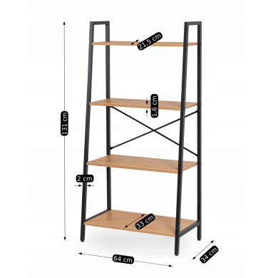 Стеллаж Mebel Elit GIA Дуб золотой - 9 Стеллаж Mebel Elit GIA Дуб золотой ME.GIA/D/CZ/REG фото - 9