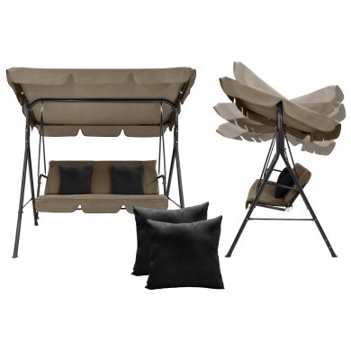 Садова гойдалка Kontrast CASPI 173х111x153 см Бежевий 5.17.27638 фото - 2