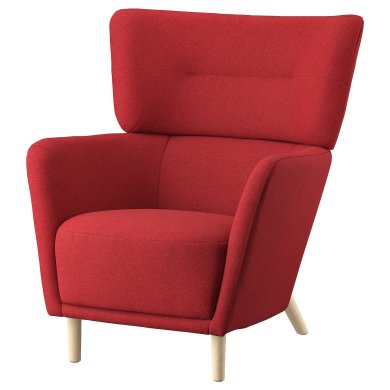 IKEA Кресло мягкое OSKARSHAMN Красный (ИКЕА ОСКАРШАМН) 50521682