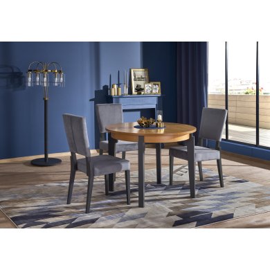 Раскладной обеденный стол Halmar SORBUS Черный V-PL-SORBUS-ST-DĄB_MIODOWY/GRAFITOWY фото - 4