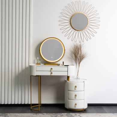 Туалетний стіл Mebel Elit SELENA Marmur Білий - 4 Туалетний стіл Mebel Elit SELENA Marmur Білий ME.SELENA/B/ZL/B фото - 4