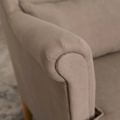Крісло м'яке з пуфом Mebel Elit EVAN 2 Бежевий ME.EVAN2/BZ/D/T/FWPD фото - 13
