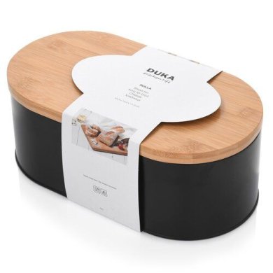 Хлібниця Duka Rulla | Чорний/Дерево 1217670 фото - 4