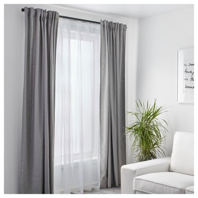 IKEA Тюль TERESIA 145x300 см 2 шт Белый (ИКЕА TERESIA) 50232333 фото - 2