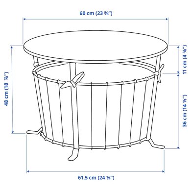 Журнальный стол ANGESBYN Дерево - 5 IKEA Журнальный стол ANGESBYN Дерево (ИКЕА АНГЕСБИН) 30492275 фото - 5
