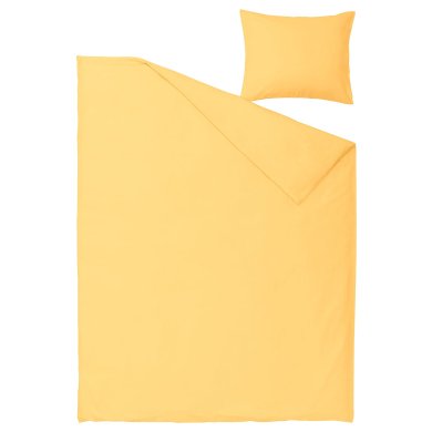 IKEA Комплект постельного белья NATTSVARMARE 150x200 см Желтый (ИКЕА НАТЦВАРМАРЕ) 80529337 фото - 4