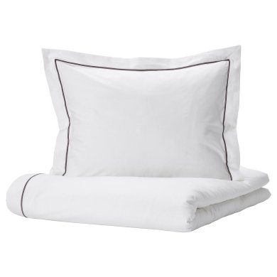 IKEA Комплект постельного белья SILVERTISTEL 150x200 см Белый (ИКЕА СИЛЬВЕРТИСТЕЛ) 10492969