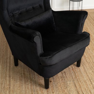 Крісло м'яке Mebel Elit KLARIS 2 Welur Чорний ME.KLARIS2/CZ/V/FW фото - 11