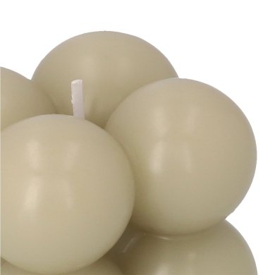 Свеча Homla BUBBLE 6x6см | Бежевый 208222 фото - 5