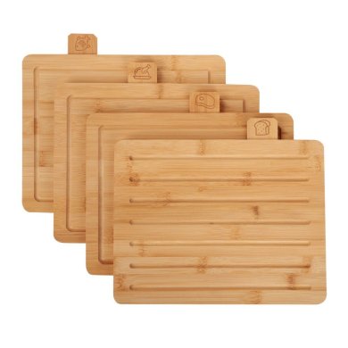 Набор разделочных досок с подставкой Homla BAMBOU 30,5x26 см Дерево 229189 фото - 2