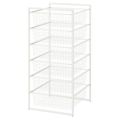 IKEA Стеллаж JONAXEL Белый (ИКЕА ЙОНАКСЕЛЬ) 19297138