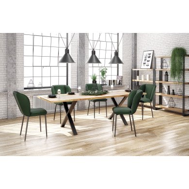 Обеденный стол Halmar APEX 90х160 см Дуб V-PL-APEX_160-ST-DREWNO_LITE фото - 3