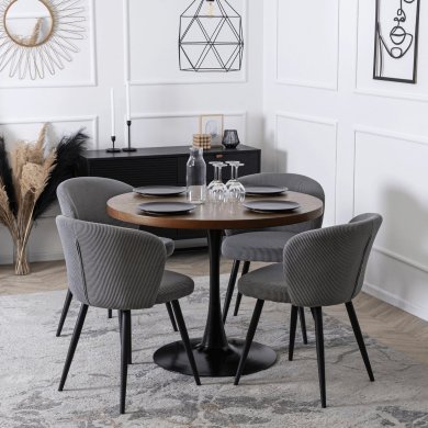 Обідній стілець Mebel Elit HAILEY Velvet Сірий ME.HAILEY/P/SZTR/K фото - 6