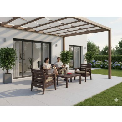 Комплект садовой мебели Garden Line SANTANA Коричневый KAS0868/1 фото - 5