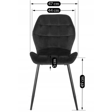 Обеденный комплект мебели Mebel Elit HARRY LUCKY | Дуб крафт / Черный / Серый HARRY/DC/CZ/S/LUCKY/CZ/V/Z4/K фото - 2