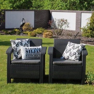 Комплект садовой мебели Keter CORFU REST Графит 241725 фото - 5