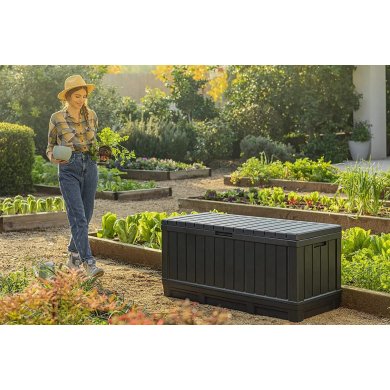 Садовый ящик Keter KENTWOOD 350 л Графит 249462 фото - 2