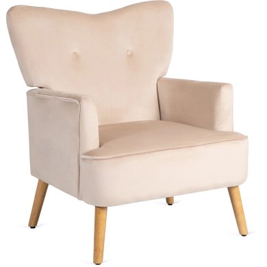 Кресло мягкое Mebel Elit BUNNY Welur Бежевый - 2 Кресло мягкое Mebel Elit BUNNY Welur Бежевый ME.BUNNY/BZ/DK/V/FW фото - 2