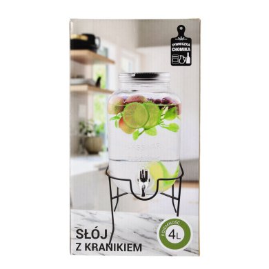 Диспенсер для напоїв Chomik 4 л Прозорий DUC1036 фото - 3