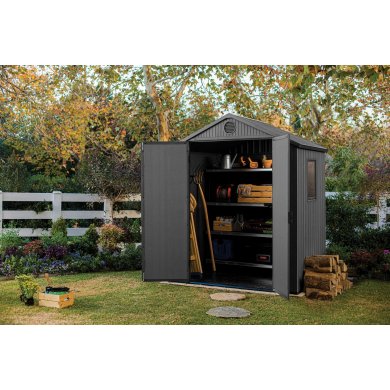 Садовий будиночок Keter DARWIN 190х121х221 см Сірий 249363 фото - 5