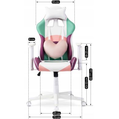 Геймерское кресло Mebel Elit CANDY Фиолетовый ME.ADULTCANDY/MIX/E/FO фото - 11