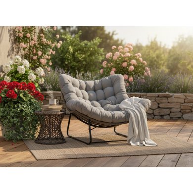 Садовое кресло-качалка Garden Line SVINGA Коричневый FAT6945 фото - 4