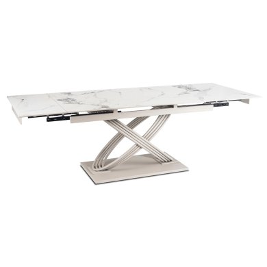 Розкладний обідній стіл Mebel Elit IBIZA Ceramic Marmur Білий ME.IBIZA/B/KASZ/S160-240 фото - 2