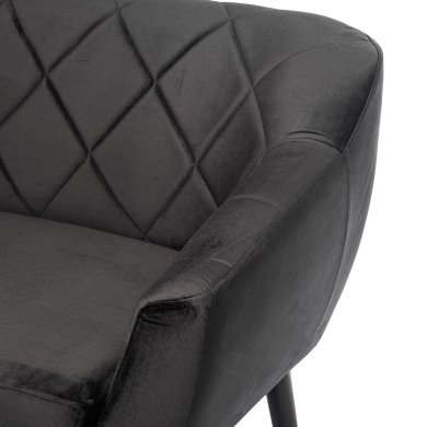 Диван Signal KARO 2 Welur Черный - 4 Диван Signal KARO 2 Welur Черный KARO2V19W фото - 4